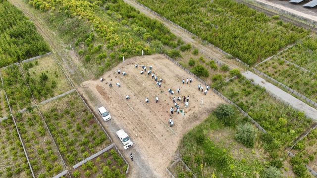 メイワ希望の森　植樹祭の様子
